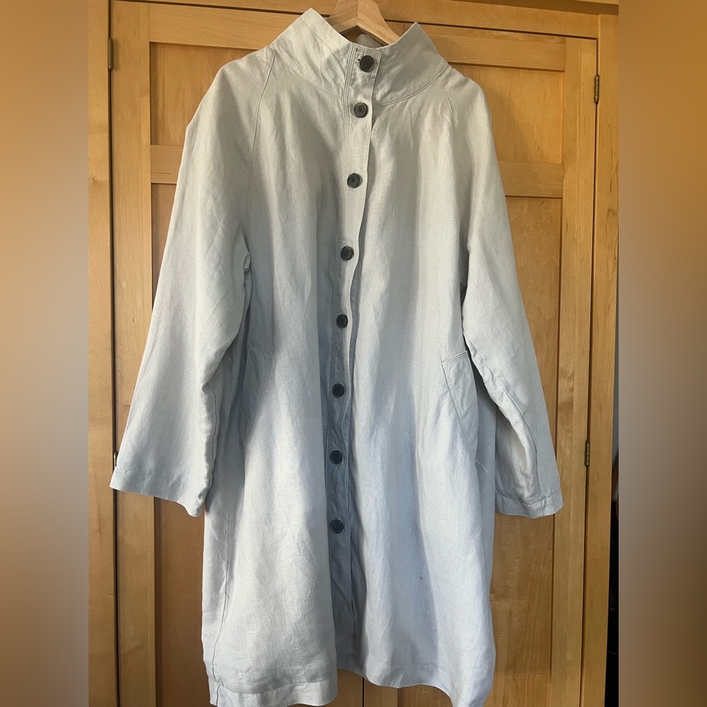 Garnet Hill Linen Jacket - Picture 2 of 11
